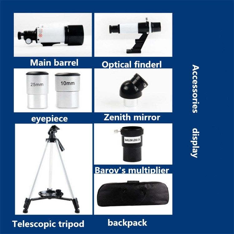 70400 Telescopio astronomico Telescopio per visione notturna HD ad alta potenza, 70400