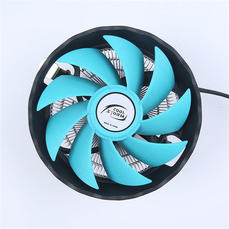 Ventola CPU silenziosa per radiatore per computer desktop COOL STORM da 12 cm per Intel AMD