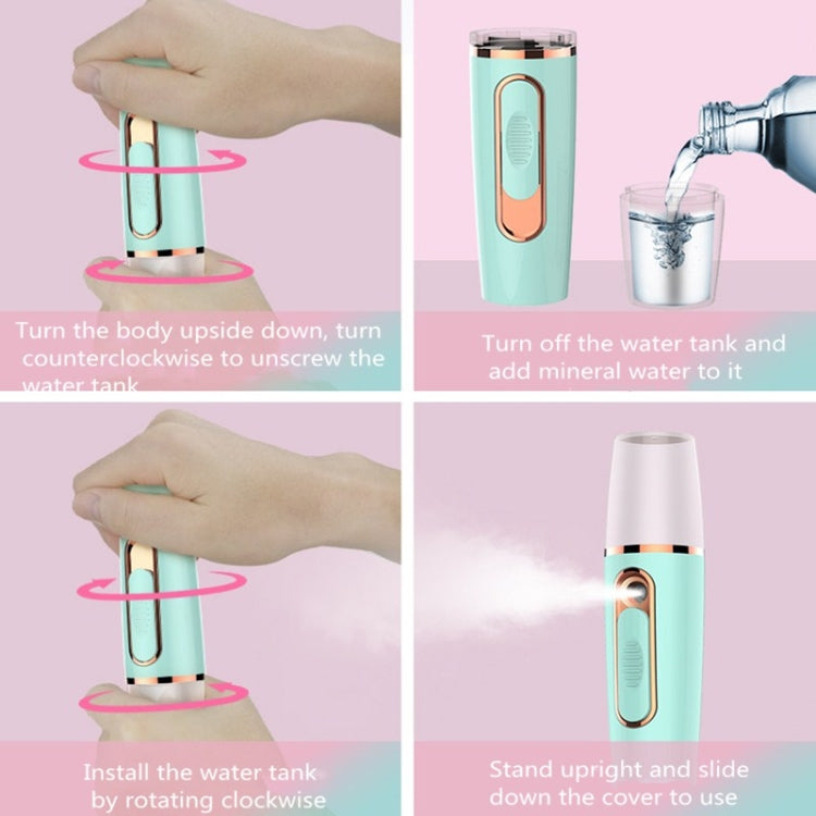 Mini spruzzatore idratante portatile ricaricabile bellezza disinfettante umidificatore spruzzatore automatico di alcol, Moisturizing Sprayer