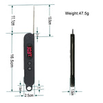 Termometro digitale per carne pieghevole da 2 pezzi, sonda wireless a lettura istantanea, cucina, cottura, alimenti, sonda lunga in acciaio inossidabile, termometro per barbecue, BBQ Probe