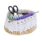 Mini strumento per lavorare a maglia in lana per casa delle bambole 1:12, Wool Knitting