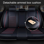 Coprisedile per auto universale in pelle PU, Black White, Black Red, Black White Deluxe, Black Red Deluxe, Coffee Deluxe, Beige Deluxe, Beige, Coffee