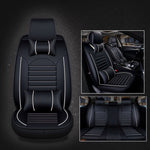Coprisedile per auto universale in pelle PU, Black White, Black Red, Black White Deluxe, Black Red Deluxe, Coffee Deluxe, Beige Deluxe, Beige, Coffee