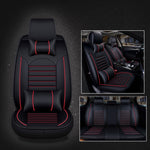 Coprisedile per auto universale in pelle PU, Black White, Black Red, Black White Deluxe, Black Red Deluxe, Coffee Deluxe, Beige Deluxe, Beige, Coffee