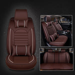 Coprisedile per auto universale in pelle PU, Black White, Black Red, Black White Deluxe, Black Red Deluxe, Coffee Deluxe, Beige Deluxe, Beige, Coffee