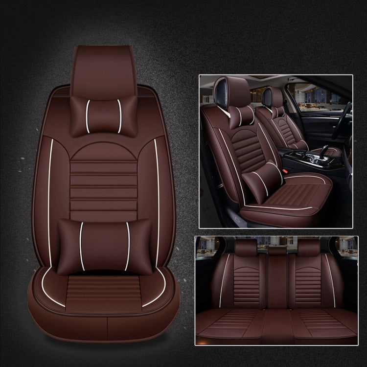 Coprisedile per auto universale in pelle PU, Black White, Black Red, Black White Deluxe, Black Red Deluxe, Coffee Deluxe, Beige Deluxe, Beige, Coffee