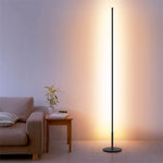 Lampada da terra a LED con luce d'atmosfera minimalista e creativa per camera da letto