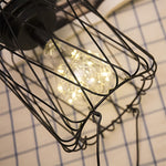 Lampada da tavolo in ferro battuto per la casa in rame minimalista, Portable, 7-Word, USB