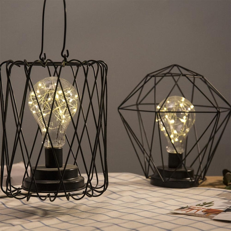 Lampada da tavolo in ferro battuto per la casa in rame minimalista, Portable, 7-Word, USB