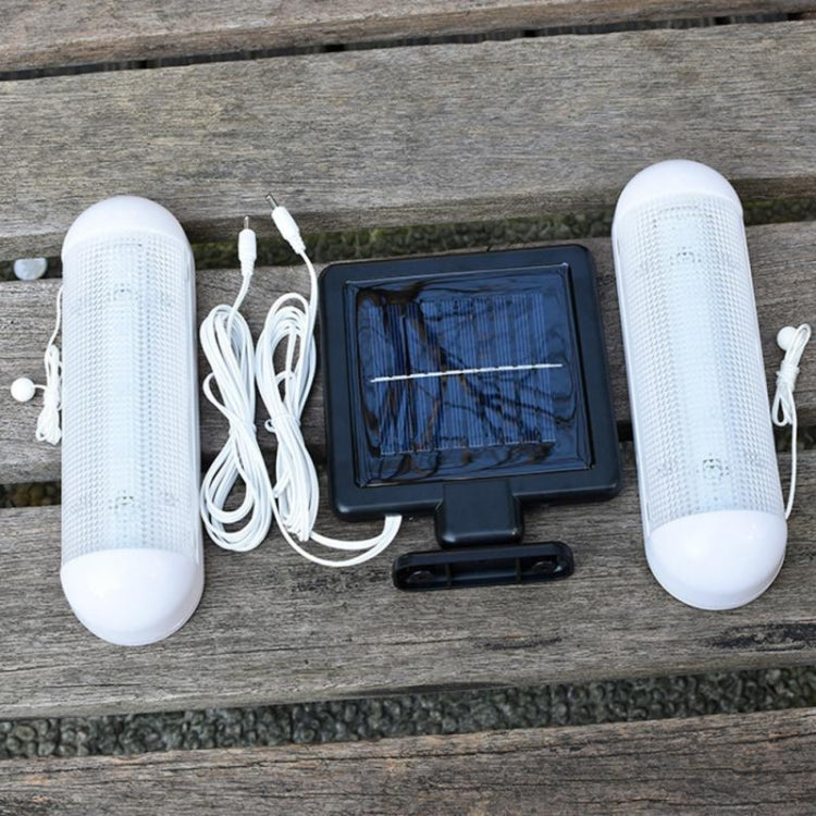 Lampada da esterno impermeabile IP44 a LED a energia solare a doppia lampada da parete