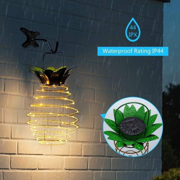 30 LED per esterni in ferro, ananas, lanterna solare, lampadario telescopico, portico moderno, 30 LEDs