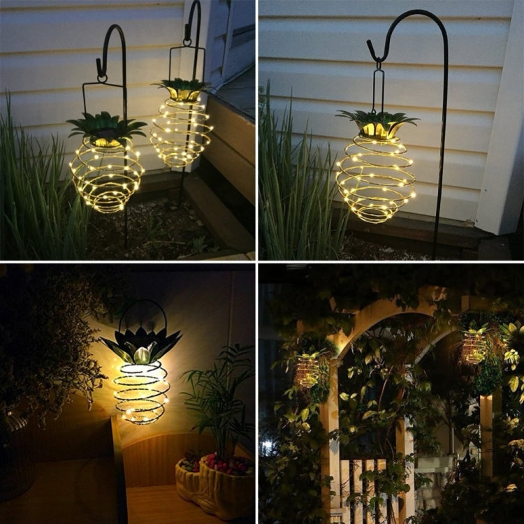 30 LED per esterni in ferro, ananas, lanterna solare, lampadario telescopico, portico moderno, 30 LEDs