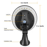 Lampada solare da esterno impermeabile IP65 450 lumen