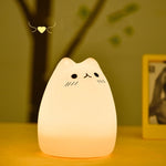 Ricarica USB Novità Luci notturne Lampada da notte per bambini carini Controllo a distanza Sensore tattile Luce Decorazioni per la casa Illuminazione