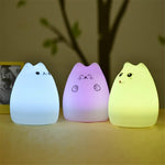 Ricarica USB Novità Luci notturne Lampada da notte per bambini carini Controllo a distanza Sensore tattile Luce Decorazioni per la casa Illuminazione