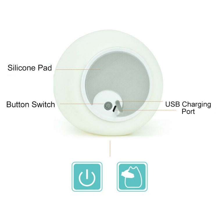 Ricarica USB Novità Luci notturne Lampada da notte per bambini carini Controllo a distanza Sensore tattile Luce Decorazioni per la casa Illuminazione