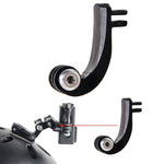 Accessori per fotocamere sportive per GoPro HERO11 Black / HERO9 Black / DJI Osmo Action 3, Center Vertical Bend Arm, Arc Extension Rod, Centered Universal Bend Arm, 1/4 Transfer Head