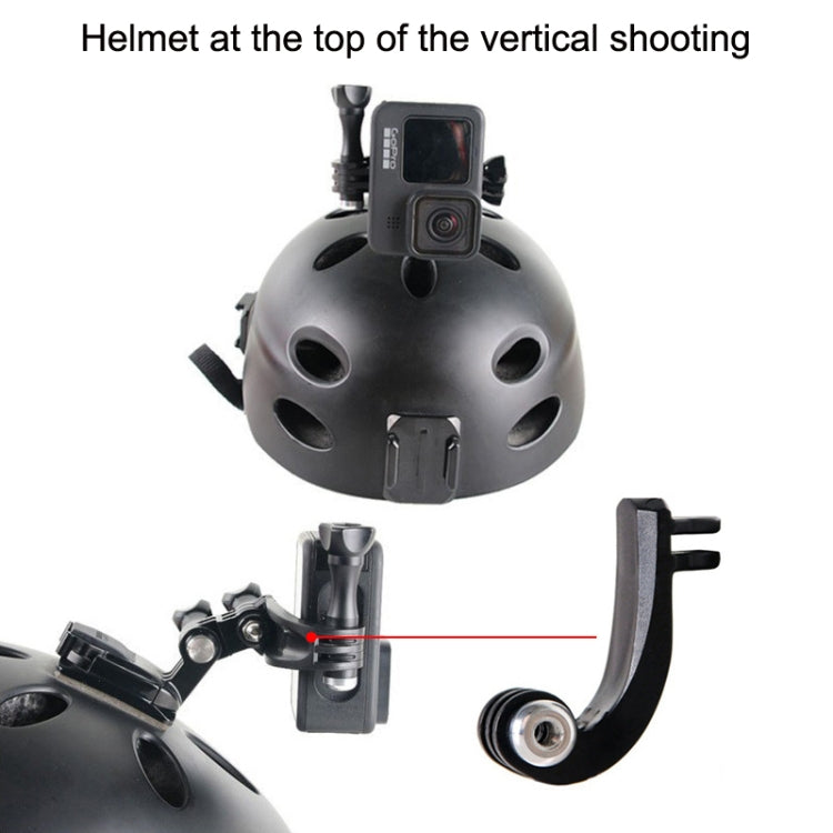 Accessori per fotocamere sportive per GoPro HERO11 Black / HERO9 Black / DJI Osmo Action 3, Center Vertical Bend Arm, Arc Extension Rod, Centered Universal Bend Arm, 1/4 Transfer Head