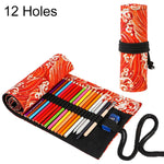 Astuccio per matite con stampa a onde del Mar Rosso dorato Astuccio per matite di grande capacità in tela Borsa per penne grande