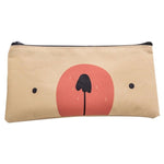 2 pezzi di cartone animato cane semplice astuccio per matite di grande capacità cancelleria per studenti di scuola per ufficio, Grey, Blue, Dark Blue, Light Yellow