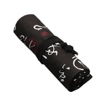 Calligrafia Cute Canvas Roll Astuccio per matite scolastico Astuccio per matite Borsa per penne per studenti Custodia per cancelleria