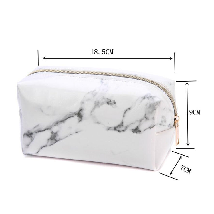 Simpatici astucci con motivo in marmo Astuccio per cosmetici in pelle PU di grande capacità Astuccio per matite Forniture per ufficio scolastico