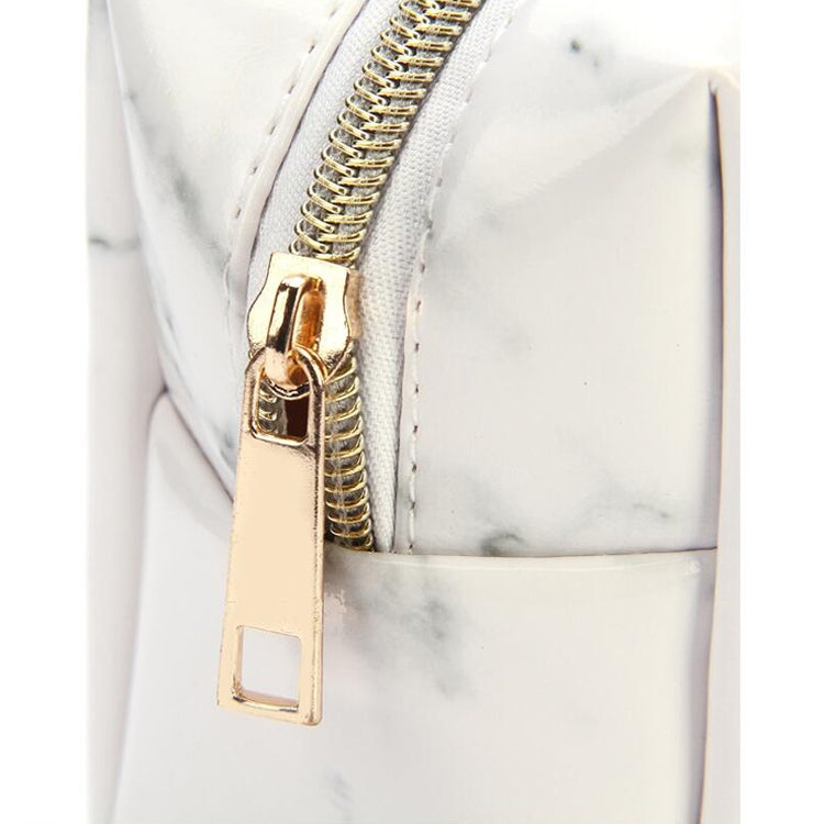 Simpatici astucci con motivo in marmo Astuccio per cosmetici in pelle PU di grande capacità Astuccio per matite Forniture per ufficio scolastico