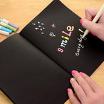 Quaderno per schizzi, diario, disegno, pittura, graffiti, copertina morbida, carta nera, quaderno per schizzi, materiale scolastico per ufficio, regalo, S 56K, M 32K, L 16K
