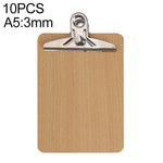 Cartella portadocumenti in legno portatile A4/A5 da 10 pezzi, con clip a farfalla, A4 3mm thick, A5 3mm thick, A4 4mm thick, A5 4mm thick