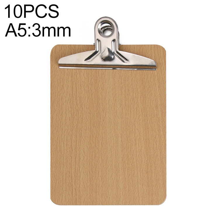 Cartella portadocumenti in legno portatile A4/A5 da 10 pezzi, con clip a farfalla, A4 3mm thick, A5 3mm thick, A4 4mm thick, A5 4mm thick