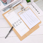 Cartella portadocumenti in legno A4/A5 con clip farfalla