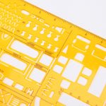 Accessori per la scuola del righello del modello di costruzione di mobili universali da 2 pezzi, Furniture Construction