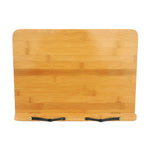 Staffa per fermalibri per tablet in legno, libri di cucina, libri di testo, documenti, supporto per libri pieghevole in bambù, Light Board Small, Light Board Medium, Light Board Large, Hollow Small, Hollow Medium, Hollow Large