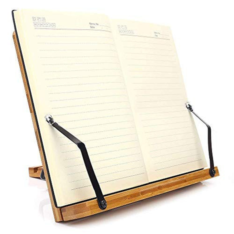 Staffa per fermalibri per tablet in legno, libri di cucina, libri di testo, documenti, supporto per libri pieghevole in bambù, Light Board Small, Light Board Medium, Light Board Large, Hollow Small, Hollow Medium, Hollow Large