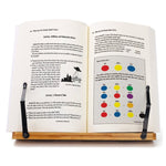 Staffa per fermalibri per tablet in legno, libri di cucina, libri di testo, documenti, supporto per libri pieghevole in bambù, Light Board Small, Light Board Medium, Light Board Large, Hollow Small, Hollow Medium, Hollow Large