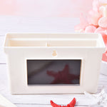 2 pezzi di scatola portaoggetti magnetica in plastica, cassetto, lavagna, penne a gesso, organizer da scrivania, scatole portaoggetti per la casa, Magnetic Storage Box