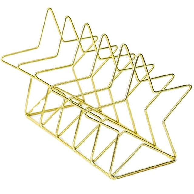 Fermalibri elettrolitico a forma di S in oro Organizzatore da scrivania Desktop Office Home Fermalibri Porta libri Porta libri Scaffale creativo, S Shape Bookend