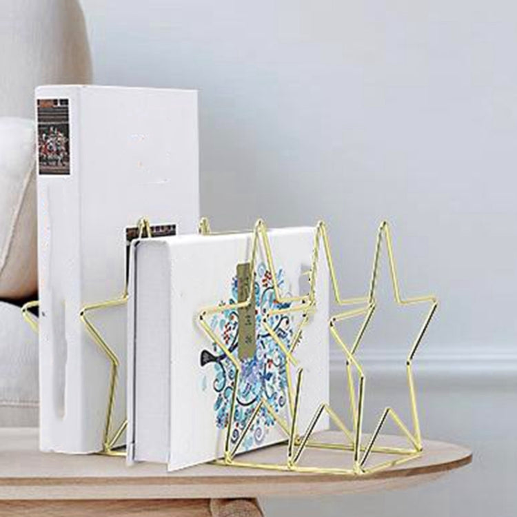 Fermalibri elettrolitico a forma di S in oro Organizzatore da scrivania Desktop Office Home Fermalibri Porta libri Porta libri Scaffale creativo, S Shape Bookend