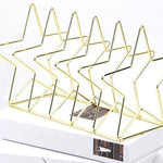 Fermalibri elettrolitico a forma di S in oro Organizzatore da scrivania Desktop Office Home Fermalibri Porta libri Porta libri Scaffale creativo, S Shape Bookend