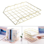 Forniture per organizer da scrivania pieghevoli in ferro battuto per riviste, portariviste, portadocumenti