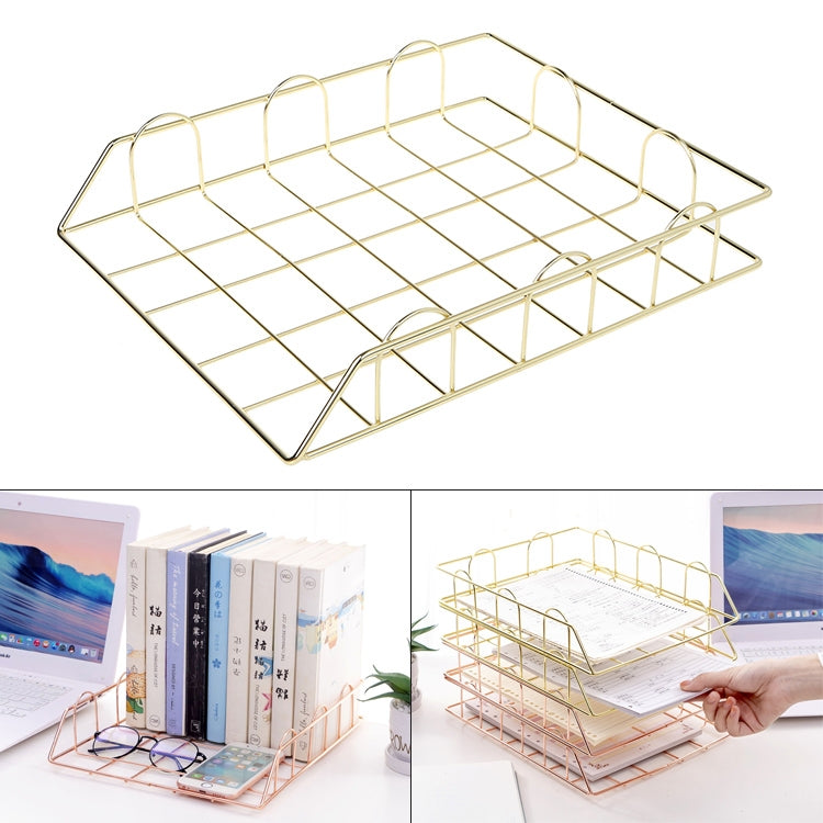 Forniture per organizer da scrivania pieghevoli in ferro battuto per riviste, portariviste, portadocumenti