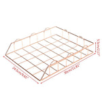 Forniture per organizer da scrivania pieghevoli in ferro battuto per riviste, portariviste, portadocumenti
