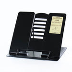 Supporto per libri di lettura regolabile in metallo portatile, supporto per libri, scaffale per documenti per iPad, Small, Large