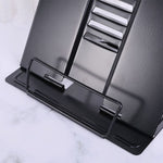 Supporto per libri di lettura regolabile in metallo portatile, supporto per libri, scaffale per documenti per iPad, Small, Large