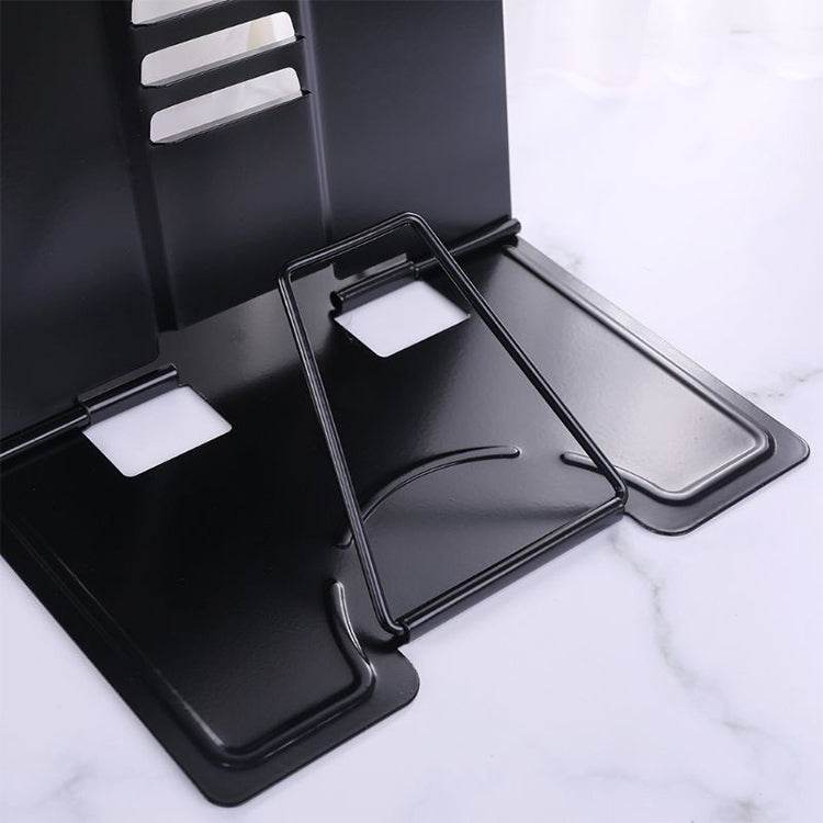 Supporto per libri di lettura regolabile in metallo portatile, supporto per libri, scaffale per documenti per iPad, Small, Large