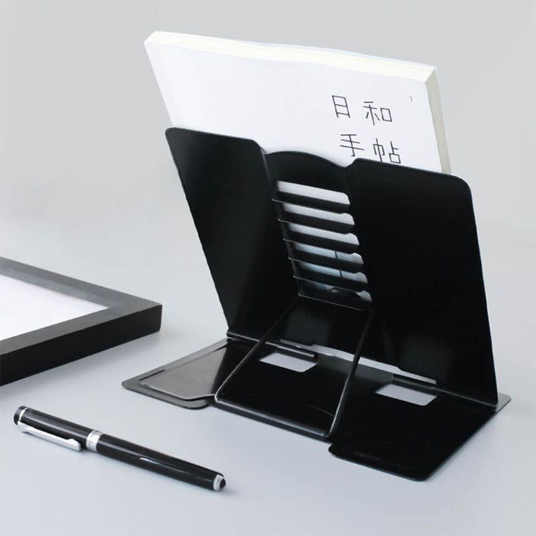 Supporto per libri di lettura regolabile in metallo portatile, supporto per libri, scaffale per documenti per iPad, Small, Large