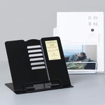 Supporto per libri di lettura regolabile in metallo portatile, supporto per libri, scaffale per documenti per iPad, Small, Large