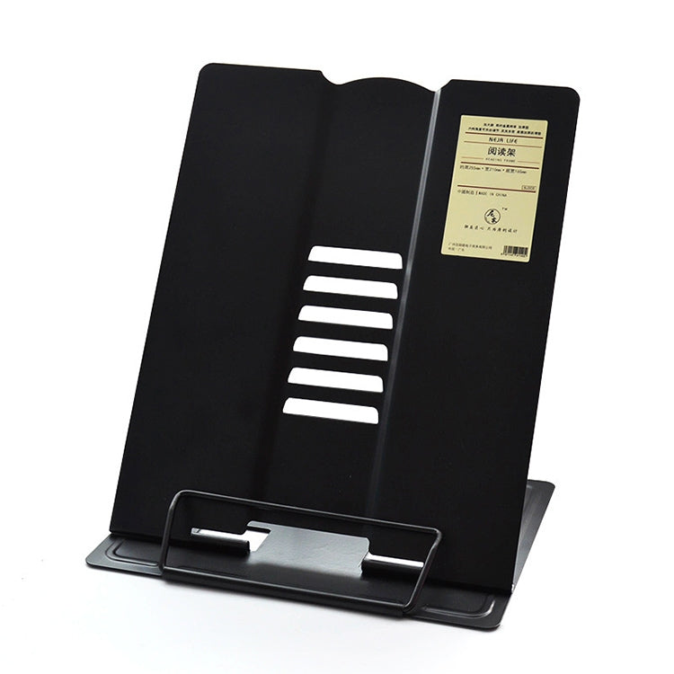 Supporto per libri di lettura regolabile in metallo portatile, supporto per libri, scaffale per documenti per iPad, Small, Large
