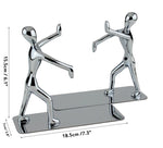 1 paio di porta libri con figura umanoide, organizer da scrivania artistico antiscivolo, scaffale per ufficio, decorazione per studio, Non-Skid Art Desk Organizer