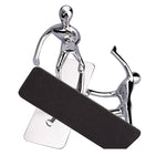 1 paio di porta libri con figura umanoide, organizer da scrivania artistico antiscivolo, scaffale per ufficio, decorazione per studio, Non-Skid Art Desk Organizer